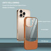 For iPhone 14 Pro Max Litchi Texture TPU Hybrid Acrylic Phone Case(Brown)