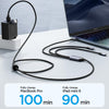 JOYROOM A21 3.5A USB+Type-C to 8 Pin+Type-C+Micro USB 3 in 2 Charging Cable, Length: 1.2m(Black)