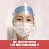 100pcs Anti-Saliva Splash Anti-Spitting Anti-Fog Anti-Oil Transparent Mask Face Shield