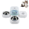 Automatic Pet Water Fountain with Stainless Steel Food Bowl - Green