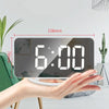 TS-8201-HW Multifunctional LED Makeup Mirror Desk Clock Automatic Photosensitive Electronic Alarm(Black)