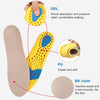 086 PU Silicone Sweat-absorbent Breathable Shock-absorbing Sports Full Shoe Pads Cuttable Increase Insole, Size:45-46(Yellow Bottom Gray Surface)