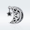 S925 Sterling Silver Star And Moon DIY Bead Accessories