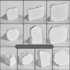 Irregular Plaster Jewelry Ornaments Photography Props, Size: 4.8cm Medium