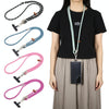 8mm Silver Buckle Adjustable Anti-lost Crossbody Mobile Phone Neck Lanyard(Green)