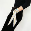 Spring and Summer Tarot Pattern Professional Chiffon Small Neckerchief Wild Scarf, Size:105 x 6.5cm(Lovers)