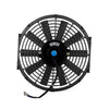 12V 80W 12 inch Car Cooling Fan High-power Modified Tank Fan Cooling Fan Powerful Auto Fan Mini Air Conditioner for Car(Black)
