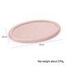 30x20x1.8cm Jewelry Tray Ring Velvet Leather Oval Empty Plate Earrings Necklace Jewelry Display Plate(Blue)