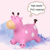 Kids Entertainment Deer Wizard Jumping Horse Rider Baby Outdoor Inflatable Toys(Pink)