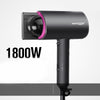 Mingge T1 T Style 1800W High-power Cold Hot Air Wind Fast Drying Folding Hair Dryer, Plug Type:UK Plug(Gray)