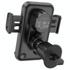 Borofone H220 Leader Car Air Outlet Automatic Induction Wireless Fast Charging Phone Holder(Black Grey)
