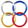 Car Engine Start Key Push Button Ring Trim Aluminum Alloy Sticker Decoration for Audi(Red)