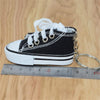 2 PCS Mini Simulation Canvas Shoes Sneaker Keychain Pendant(Black)