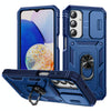 For Samsung Galaxy A26 5G Sliding Camshield TPU + PC Phone Case with Holder(Navy Blue)
