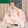 Summer Thin Coral Flannel Office Nap Blanket, Size:180x200cm(Green Clouds)