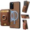 For Samsung Galaxy A41 Retro Splitable Magnetic Stand Card Bag Leather Phone Case(Brown)