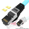 0.2m CAT5 Double Shielded Gigabit Industrial Ethernet Cable High Speed Broadband Cable