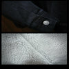 Men Winter Wool Liner Jean Jackets Outerwear Warm Denim Coats, Size:XL(Black)