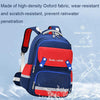 3862 Multi-compartment Ridge Protection Lightweight Waterproof Kids Schoolbag, Size: S (Royal Blue Red)
