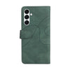 For Samsung Galaxy A26 5G Global Dual-color Splicing Flip Leather Phone Case(Green)
