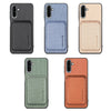 For Samsung Galaxy A56 5G Carbon Fiber Leather Card Magsafe Phone Case(Blue)