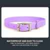 PVC Pet Loop Horsarine Dog Collar, Size: L(Blue)