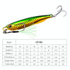 PROBEROS LF103 Simulation Metal Sea Fishing Bait, Specification: 60g(F With Hook)