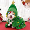 Christmas Dog Cloak, Green, Medium (2.5-5kg)