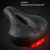 Bicycle Seat With Taillights With Light Mountain Bike Bicycle Saddle Seat Cushion(Black)