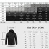 4 Zone Blue USB Winter Electric Heated Jacket Warm Thermal Jacket, Size: S