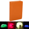 Foldable Pages RGB + Warm White Light Book Shape LED Light , Creative Portable USB Charging Big Size Night Light(Brown)