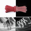 Reflective Shoe laces Round Sneakers ShoeLaces Kids Adult Outdoor Sports Shoelaces, Length:140cm(Bright Red)