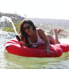 Inflatable Lip Biting Shaped Floating Mat Swimming Ring, Inflated Size: 200 x 120cm