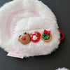 For AirPods 4 Christmas Series Plush Earphone Protective Soft Case(Christmas Elk)
