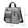 Lightweight Casual Multi-Compartment Laptop Handbag Large Capacity Messenger Bag(Grey)