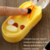 Home Convenient Transparent Tablet Divider Compartments Medicine Boxes(Orange)