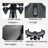 WEST BIKING Bicycle Riding Big Butt Comfortable Saddle(Black Groove)