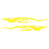 2 PCS/Set D-731 Totem Pattern Car Modified Decorative Sticker(Yellow)