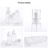 10 PCS Portable Refillable Plastic Fine Mist Perfume Spray Bottle Transparent Empty Spray Sprayer Bottle, 30ml(Transparent)