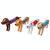 5 PCS Retractable Dog Puzzle Decompression Telescopic Tube Toy(Light Khaki)