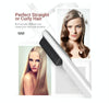 K-SKIN KD380 Hair Straightener Electric Straight Hair Curler Comb Brush PTC Heating Ceramic Straight Hair Brush, EU Plug(White)