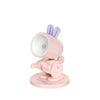 Mini Table Lamp Desktop DIY Ornaments Folding Night Light(Rabbit Pink)
