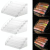 6  Layers Acrylic Nail Polish Display Rack Transparent Ladder Stand Cosmetic Essential Oil Bottle Holder