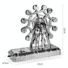 Music Ferris Wheel High Difficulty Building Block Adults Handmade Assembly Power Strip Linkage Mechanical Toy Metal Assembly Model
