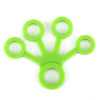 3 PCS Finger Trainer Silicone Finger Tensioner Five Finger Tension Ring(Medium Green (8.8LB))