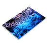 For Samsung Galaxy Tab A8 10.5 Painted TPU Tablet Case(Blue Leopard)