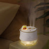 ICARER FAMILY F08 Cartoon Desktop Double Spray Humidifier with Night Light, Spec: Plug-in (White)