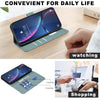 For Samsung Galaxy S25 / S24 5G Geometric Pattern RFID Leather Phone Case(Green)