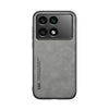 For Xiaomi Redmi K70 Skin Feel Magnetic Leather Back Phone Case(Light Grey)