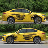 2 PCS/Set D-489 Fire-breathing Dragon Pattern Car Modified Decorative Sticker(Black)